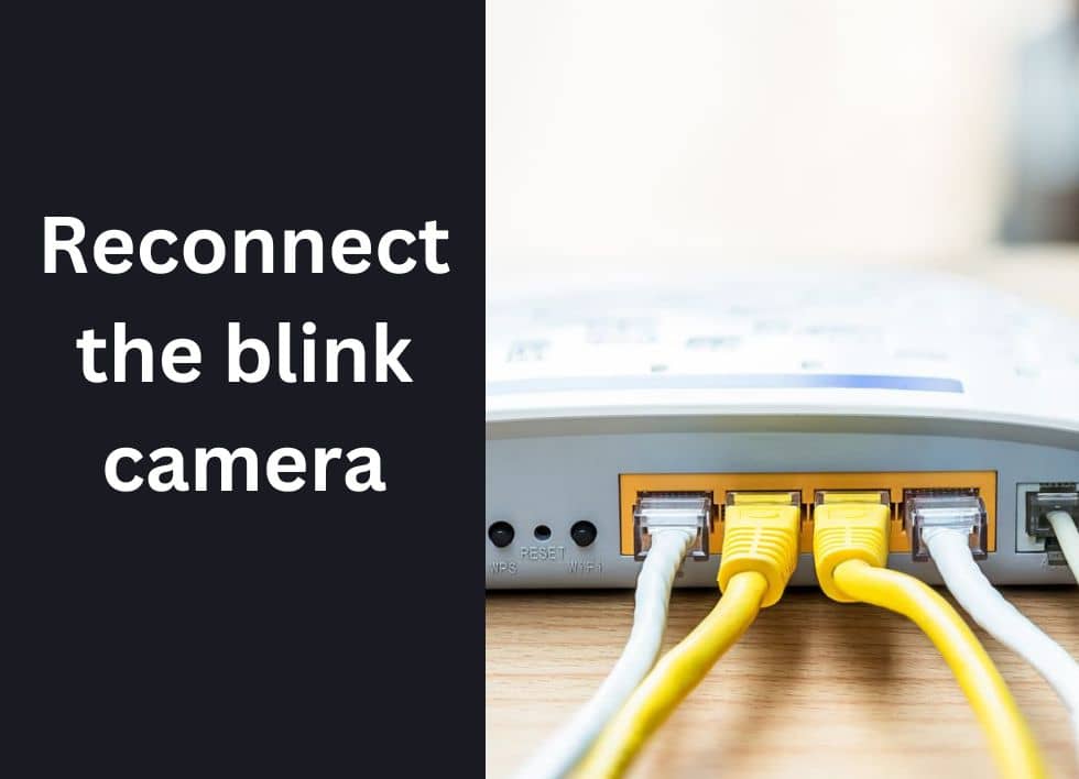 Reconnect blink camera