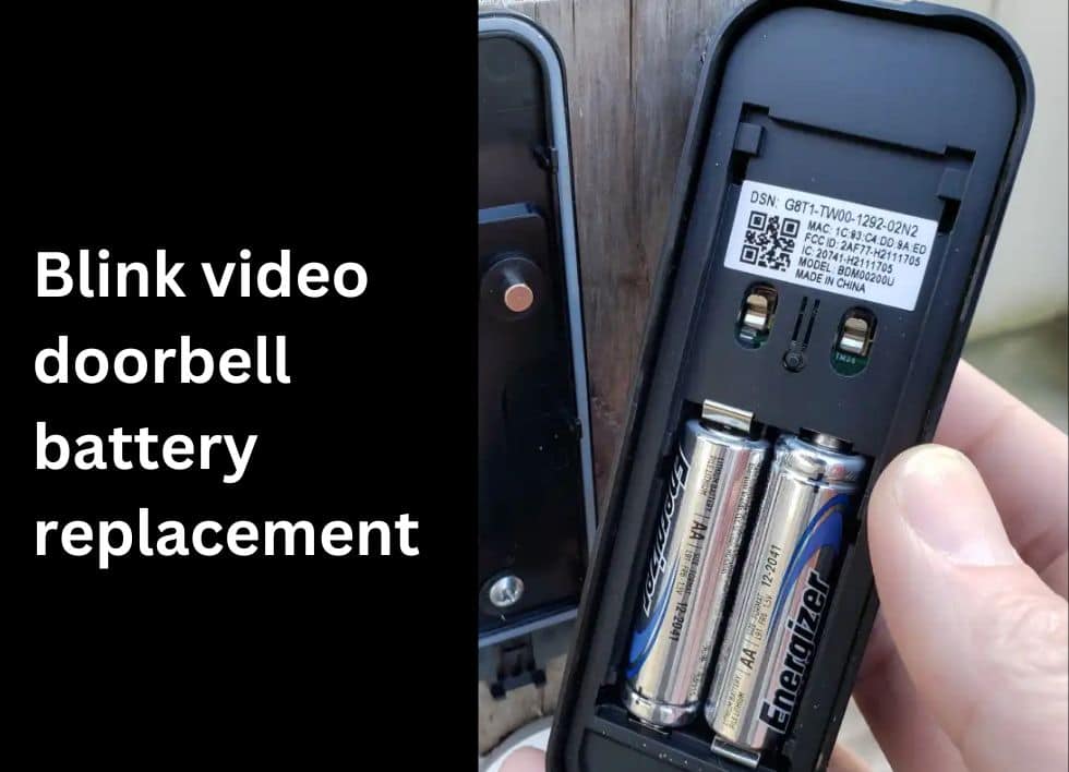replace blink video doorbell batteries