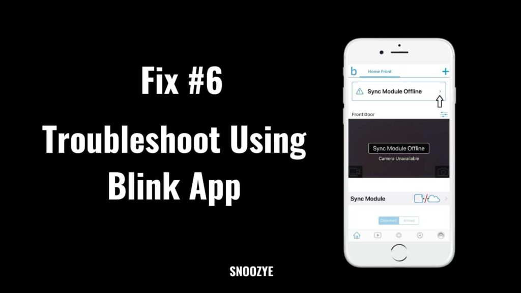 Troubleshooting through blink app