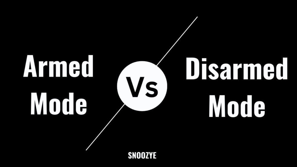 difference between blink armed and disarmed mode