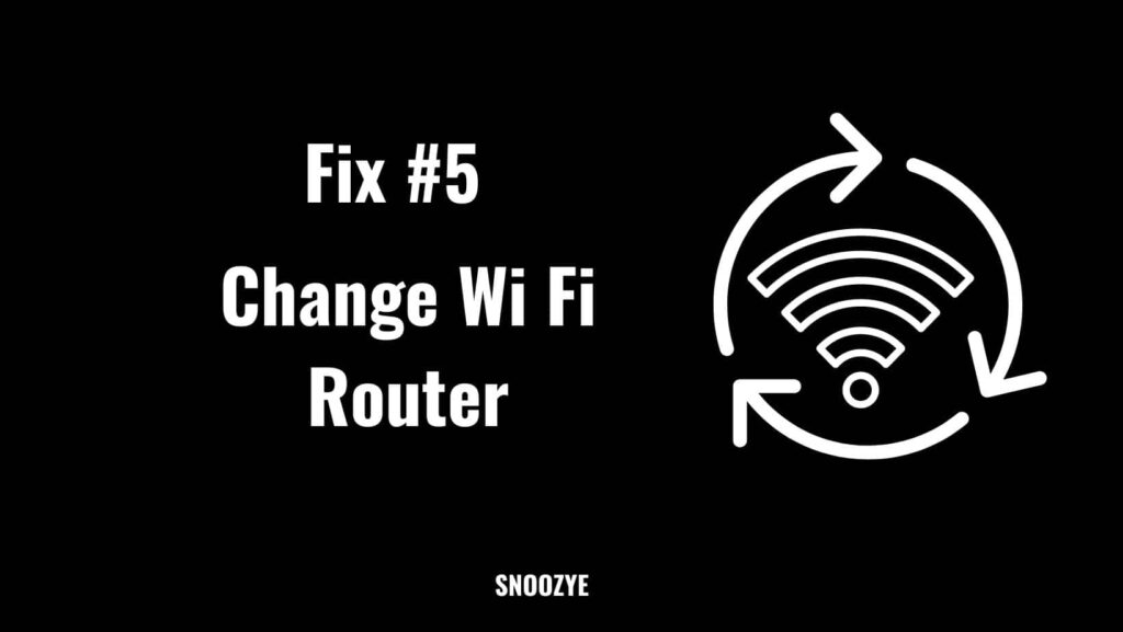 Changing wifi router
