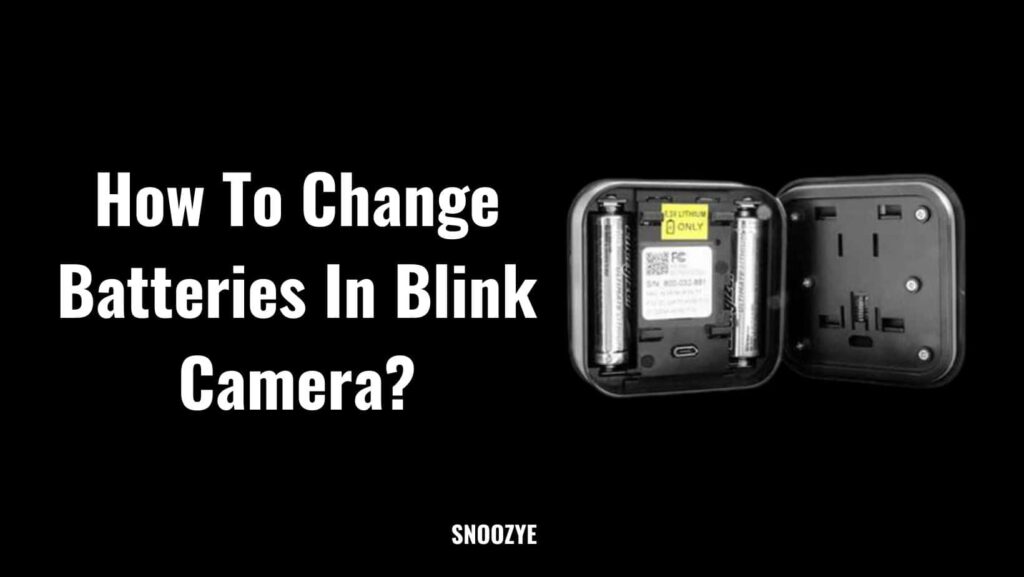 Blink camera battery replacement