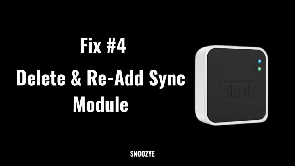 Deleting & Re-adding sync module