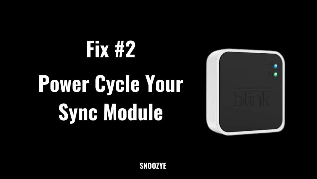 Power cycle sync module
