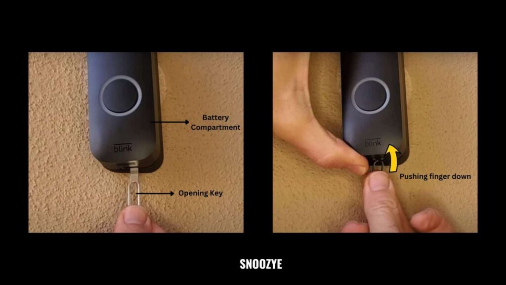 replacing video doorbell batteries step 1