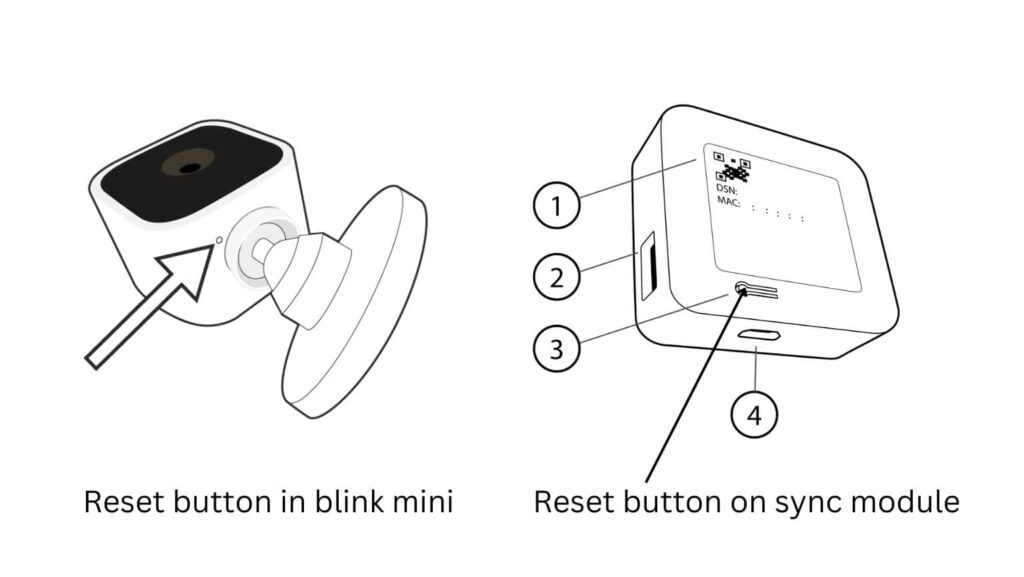how to reset blink camera